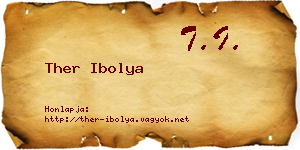 Ther Ibolya névjegykártya