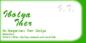 ibolya ther business card